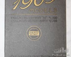 1909 Chalmers-Detroit Motor Car Co Model 30 & 40 Sales Brochure Book