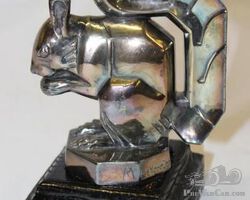Stylized Squirrel Radiator Mascot Hood Ornament by LeVerrier
