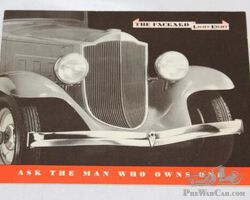 1932 Packard Motor Car Co Sales Brochure Book