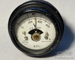 Miniature military volt meter