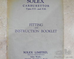 Instructions for FV and FH Solex