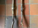 Pair of brass windscreenposts for veteran or early vintage cars