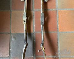 Pair of brass windscreenposts for veteran or early vintage cars
