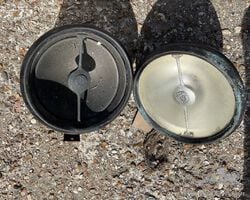 1930 Original Lucas R160S Biflex Long Range Headlights, MG Wolseley Hornet Special