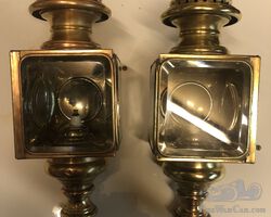 Set brass side lamps