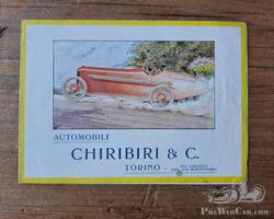 Automobili Chiribiri & C. Torino brochure