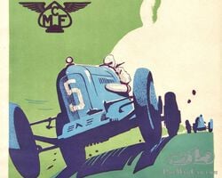 Affiche Motocycle Club de France, 1935 – Géo Ham | OSENAT'RTS & CARS | Auction on April 16, 2023 - 14.00