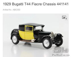 1928 Bugatti Type 44 Coupé Fiacre, coachwork by Gangloff