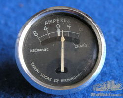 Lucas Motorcycles Ampere-meter