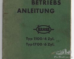 Hansa 1100 Hansa 1700