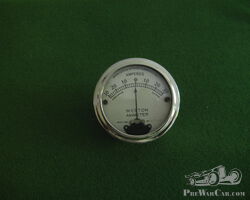 Weston Model 354 Nickel Plated Ammeter 30-0-30 amps.