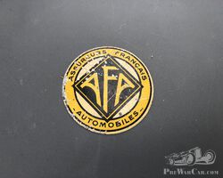"AFA" insurance plate