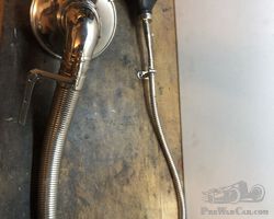 Large nickel plated numbers boa constrictor horn