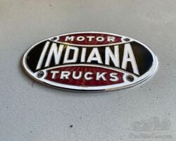 Rare Indiana Motor Trucks radiator badge