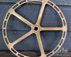 Veteran or Edwardian era bronze 5 spoke steering wheel. (Now Sold)