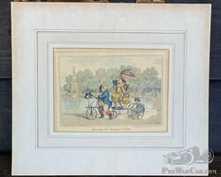 c.1835 Hobbyhorse Lithograph Print. Going to Hobby Fair.
