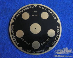 Hartford Shock Absorber Brass Plate