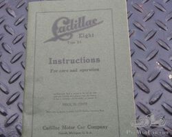 Original 1915 Cadillac Eight Type 51 Original Owners/Instructions Book