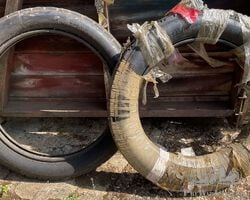 Excelsior 895/135 Tyre, As New. Michelin 880/120 worn