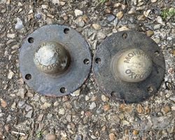 A Pair of Morris Oxford Hub Centres