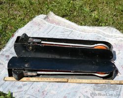 A pair of turn-signals, german made , for truck or bus .