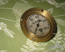 Smiths Oil Pressure Gauge 100 psi for early Bentley