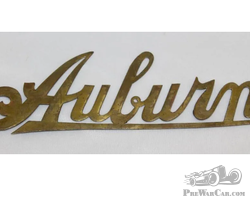 Auburn Motor Car Co Brass Radiator Script Emblem