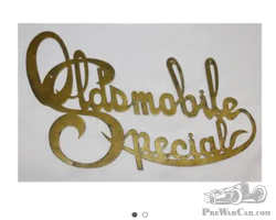 Oldsmobile Special Brass Radiator Script Emblem