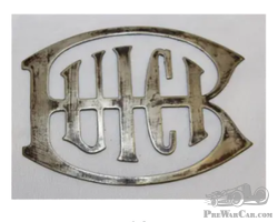 Buick Motor Car Co Brass Radiator Script Emblem