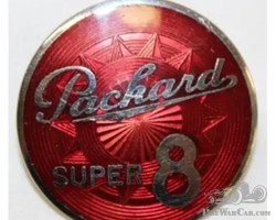 1938-1939 Packard Super 8 Radiator Emblem Badge