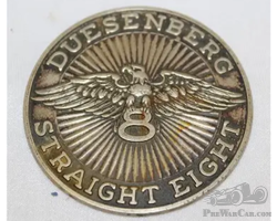 1920's Duesenberg 8 Radiator Emblem Badge
