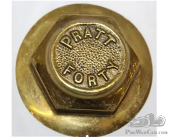Pratt Forty Brass Hubcap