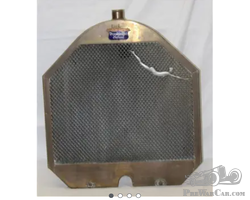 1913-1914 Moline Dreadknought Brass Radiator w/ Emblem Badge