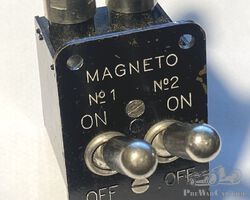 Air Ministry WWII twin magneto switch