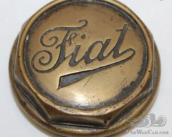 Fiat Motor Car Co Brass Automobile Threaded Hubcap