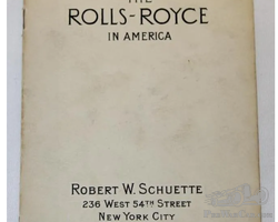 1910's Rolls Royce in America Sales Brochure Book