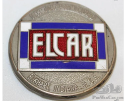 1920-1922 Elcar Motor Car Co Radiator Emblem Badge