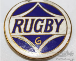 1926-1927 Rugby 6 Motor Car Co Radiator Emblem Badge