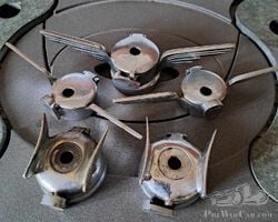 bouchon de radiateur avec ailes lot de 5