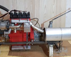 MOTEUR M POUR AMILCAR CGSs AVEC COMPRESSEUR COZETTE N°7 ET BOITE 4 VITESSES