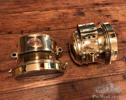 "RUMOR - PARIS" pair of carbide headlights