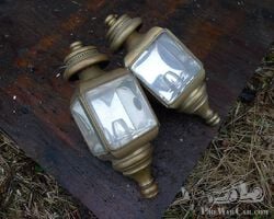 A wonderfull pair of early German sidelamps marked Ernst Juhl. Arnold Nchf. Dredsen