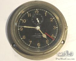 Smiths rim wind car clock.