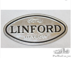 1927-1928 Ford Lincoln Linford Radiator Emblem Badge