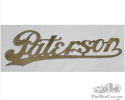 Paterson Motor Car Co Radiator Emblem Script