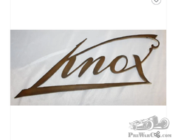 Knox Motor Car Co Brass Radiator Emblem Script
