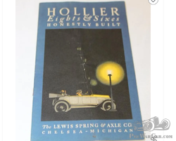 1915-1921 Hollier Motor Car Co Sales Brochure Book