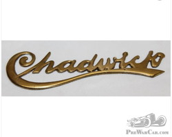 Chadwick Brass Radiator Emblem Script