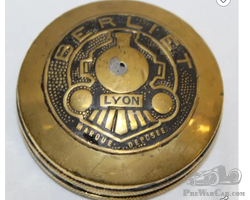 Brass 1910's Berliet Lyon Threaded Hubcap