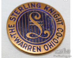 1925-1926 Sterling Knight Radiator Emblem Badge